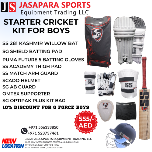Starter Cricket Kit for Boys – All-in-One Beginner Pack